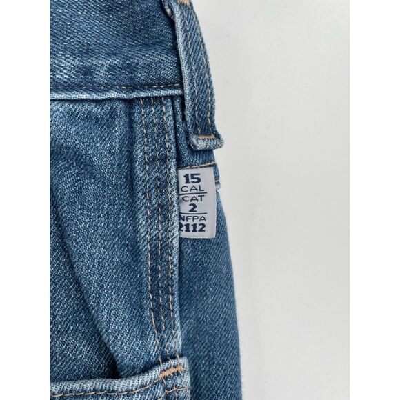 Tyndale FRMC Fire Resistant Arc Rated Workwear Jeans Men's Size 42x31 Blue F290T - Picture 10 of 12